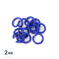 미니칼라오링 외경8mm 연결고리, 100개, 블루