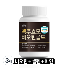 건강앤 맥주효모 비오틴골드 식약청 HACCP 인증, 120정, 3개
