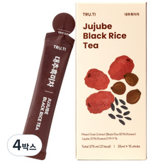 트루바이탈 대추흑미차 액상차, 4박스, 15개입, 25mg