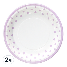 피플스파티 라인도트 파티접시 23cm, 18개, 2개