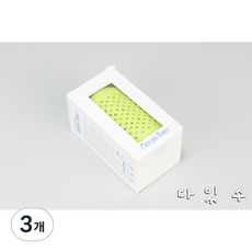 다있수 스포츠 포켓 타올 운동수건 기능성 수건, 3개, 그린