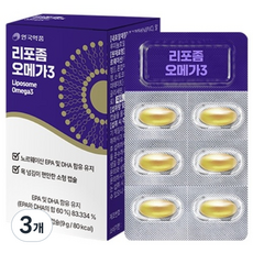 안국약품 리포좀 오메가 3 9g, 30정, 3개