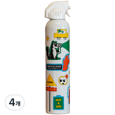 와치독 스프레이식 소화기 가정용 주방용 캠핑용 에어로졸식 화이트키치 소화용구, 4개, 250ml