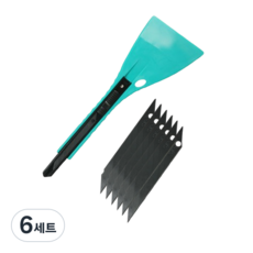 INVEN* 인벤 오우스케 스타일 오토락 헤라 도배 칼 (SK5칼날 포함), 도배칼1개+SK5칼날 5개, 6세트