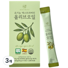 해브먼트 유기농 엑스트라버진 올리브오일 스틱, 3개, 140g