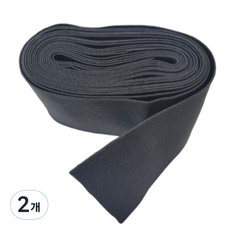 긍정미공방 4마) 허리고무밴드 70mm/ 부드러운 고무줄 / 코메즈밴드, 2개, 블랙