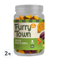 퍼리타운 강아지 동결건조 야채 간식, 30g, 2개, 야채믹스