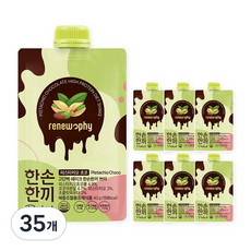 한손한끼 프로틴 단백질 쉐이크 피스타치오 초코맛, 35개, 40g