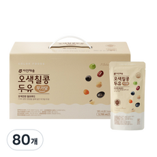 자연채움 오색칠콩두유 무가당, 185ml, 80개