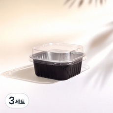 알루미늄 티라미수용기 뚜껑포함 오븐부터 포장까지 가능한 베이킹용기 보틀케이크, 3세트, 10개입