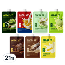 밀잇 단백질 쉐이크 파우치 스타터팩 7종 7가지 맛, 21개, 40g