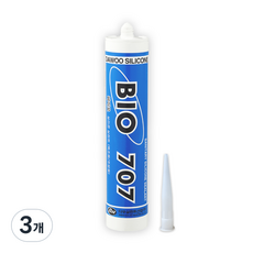 에스테크 욕실용+주방용 바이오 BIO 707s 실리콘(노즐포함) 반투명, 3개