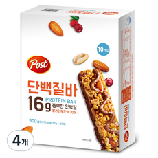 포스트 단백질바, 500g, 4개