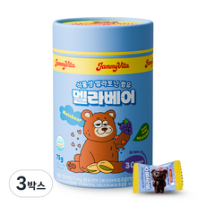 자미비타 식물성 멜라토닌 젤리 멜라베어, 3박스, 30정