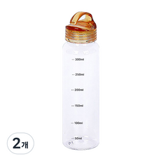 국산 슬림 미니 휴대용 물병 물통 어린이 러닝 등산 트라이탄소재 BPA free, 03 오렌지, 2개, 300ml