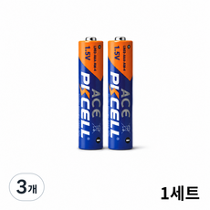 PKCELL 알카라인 AAA 무수은 건전지 부담 없는 실속 세트, 3개, 2개입