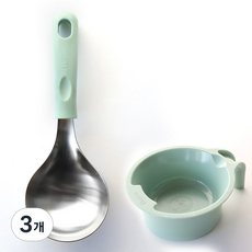 디온 보겐 국산 스텐304 멀티스푼 미니국자 서빙스푼, 3개, 멜론