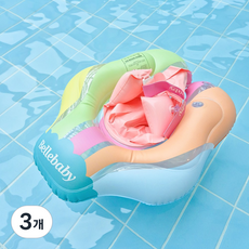 벨베이비 유아용 튜브 보행기 튜브, 레인보우, 3개