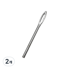 제나 타이어 펑크 수리 공구 바늘 송곳, 예비 바늘, 2개