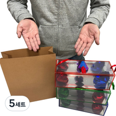 JL매직 드림백 고급형(대) 비어있는 쇼핑백에서 꽃상자 3개가 나오는 신기한 마술 도구, 5세트