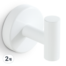 내집클로버 흡착식고리 노바스텐후크 주방 욕실 옷방 다용도 걸이, 2개, 화이트