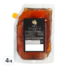 더와이 헤이즐넛시럽 (리필용), 4개, 1000ml