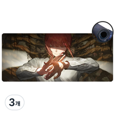 루미팝 체인소맨 게이밍 마우스 장패드 800x300mm, 3개, C타입