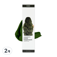 자연이랑 컬러 트리트먼트, 카키, 2개
