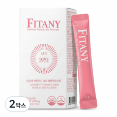 [FITANY] 피타니 리포샷 비타민C 1000 패션후르츠맛 리포좀 비타민, 70g, 2박스
