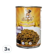 미얀마 콩 에인착콩 스팀드 화이트 피 / Myanmar Steamed White Peas, 320g, 3개