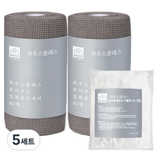 하우스클래스 일회용 수세미 + 싱크대 거름망, 5세트, 1개, 그레이