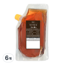 더와이 카라멜시럽 (리필용), 6개, 500g