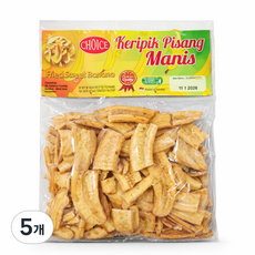 초이스 끄리삑 삐상 마니스(CHOICE KERIPIK PISANG MANIS), 5개, 190g