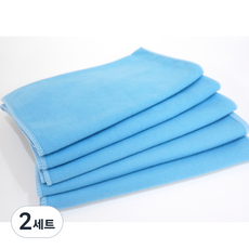 극세사 스웨이드 스포츠 레져타올, 2세트, 블루(5매입)