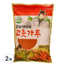 고춧가루 중간굵기 김장용 한식용 양념용 매운맛, 2개, 1kg
