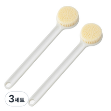 제이팩 소프트 샤워 브러쉬, 3세트, 2개입, 화이트
