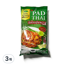 태국 YOKSIAM 스파이시 팟타이 쌀국수 밀키트 / Thai YOKSIAM PAD THAI SPICY RICE NOODLE MEAL KIT, 3개, 115g