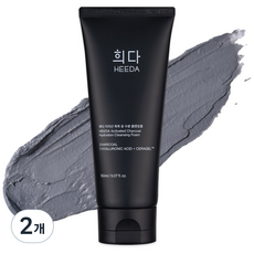 희다 지리산 촉촉 숯 히알루론산 약산성 폼클렌징, 2개, 150ml