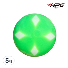 HPG 다이아몬드 파크골프공 4겹구조, 5개, 1개입, 그린