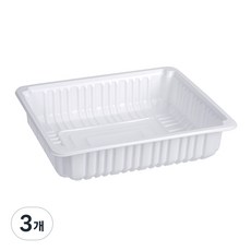 큐담 성형 실링용기 Q-23195 (23x19x5) 화이트, 3개, 100개입