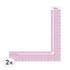 KEARING 직각자 재단용 직각자 플라스틱 L자형 자 재봉용 L자 재봉자 8인치 12인치 패턴메이킹 드레스메이킹 프렌치커브 천재단용 직각자 천컷팅용 직각자 그레이딩, 2개, 16.5cm & 8"