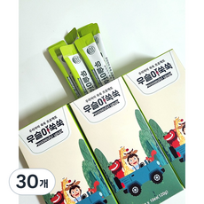 어린이 홍삼 스틱 키즈홍삼 우슬이쑥쑥 초등학생 청소년 유아 영양제, 30개, 12g