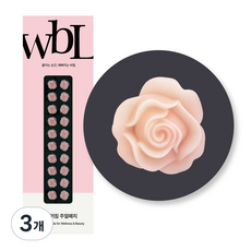 wbL 피오니 로즈 이혈테라피 귀침 주얼패치 (2size), M(6mm), 3개