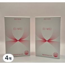 티뷰티 카페인없는 제로 칼로리 호박 팥 히비스커스 아르기닌 유산균 홍삼 차, 4개, 14회분