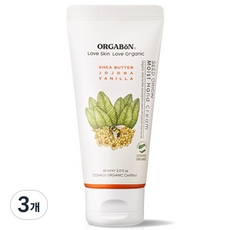 오가본 씨앗품은 유기농 촉촉 유아용 핸드크림, 3개, 60ml