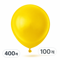 브로키 펄풍선 12인치 100p 풍선 파티용품 이벤트 소품 30cm, 400개, 06_12인치_옐로