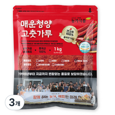 매운 청양 고운 고춧가루 1kg (장용), 3개