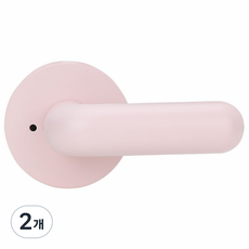 100% 뉴앙팡 방문손잡이 아이방 어린이집 유치원 학원 파스텔색상 큐티하고 안전한미니손잡이, 핑크, 2개