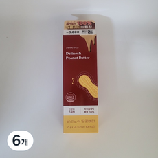 딜리노쉬 땅콩버터, 125g, 6개