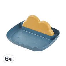 리빙스튜디오 1+1 냄비뚜껑 거치대 조리도구 받침대, 블루, 6개